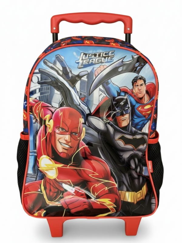 Mochila De Rodinhas Escolar Liga Da Justiça Xeryus