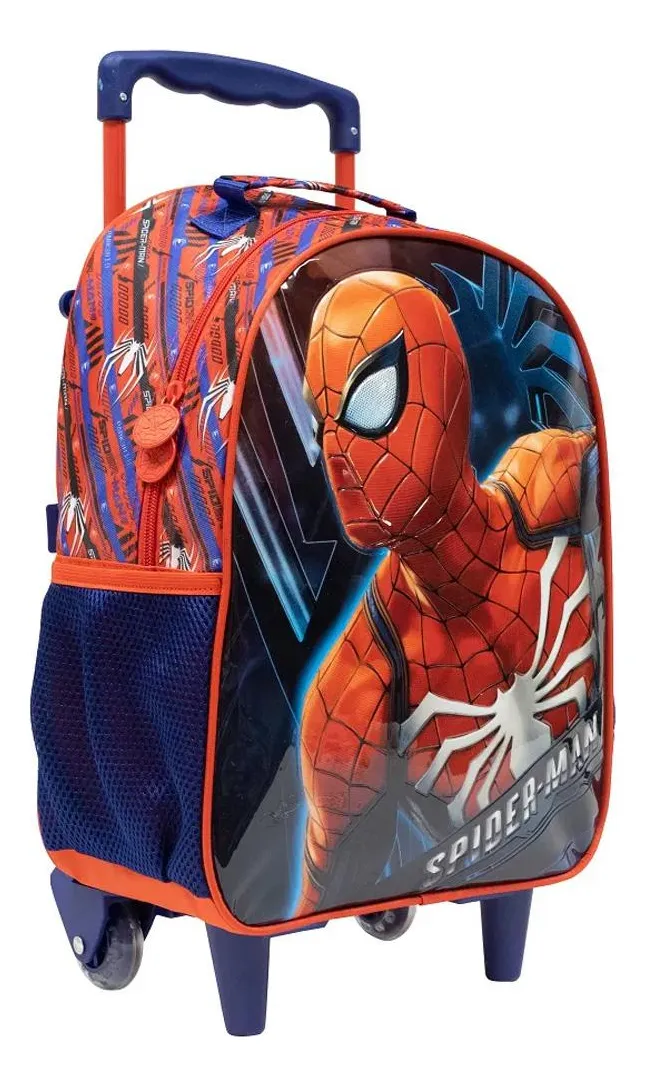 Mochila Com Rodinhas Escolar Xeryus Spider Man Pequena - Imagem 2