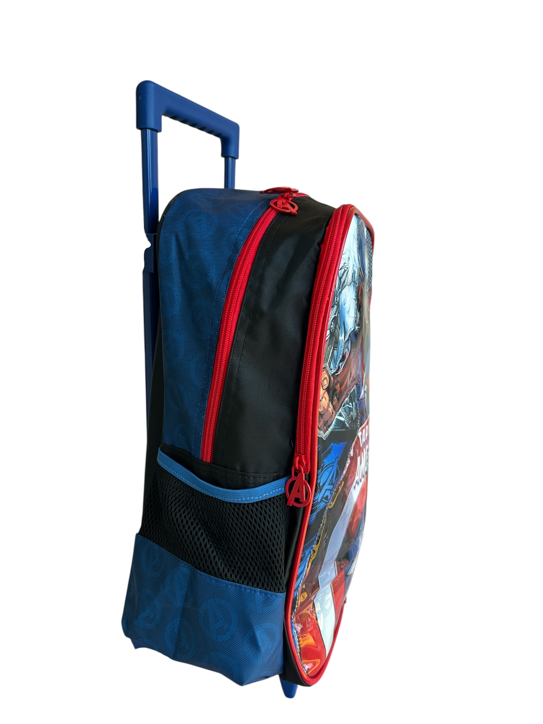 Kit Mochila Rodinha + Lancheira Luxcel Avenger Capitão América - Azul - Imagem 8